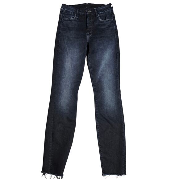 Mother Denim High Waisted Looker Ankle Fray Jeans in Last Call size: 24 - Picture 2 of 7